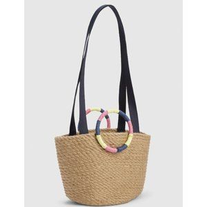 New GAP MINI Jute ToTe Pink Yellow Blue $50